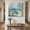 Teal Green, variant on Ships Next Day Canvas Wall Art 24"x36",Sea Turtle Coastal Wood Framed Canvas Print Painting,Summer Beach Teal Coral Starfish Ready to Hang Large Picture Wall Decor for Home Bedroom Living Room Office