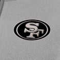 thumbnail image 2 of Women's Antigua Gray San Francisco 49ers  Brushed Carbon Figure Half-Zip Pullover Sweatshirt, 2 of 2
