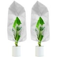 thumbnail image 3 of 2Pcs Plant Covers Freeze Protection with Zipper Drawstring Non-Woven Fabric Plant Frost Cover 31.49×47.24in Large Plant Frost Protection Bag Reusable Frost Blankets Plant Jackets for Pla, 3 of 11
