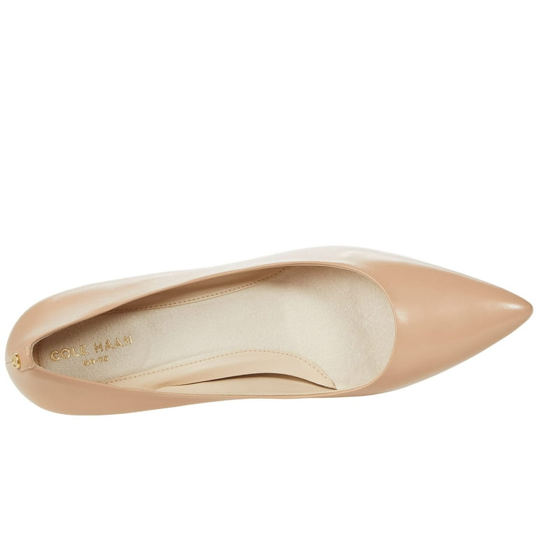 Cole Haan Suede Pointed Toe Slip-On Pumps in Brown