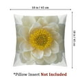 thumbnail image 4 of Flower Throw Pillow Cover Decorative Round Cushion Handmade Pillowcase Striped Floral Accent Pillow Case Bed Couch Bedroom Office InsertBeige Yellow, 4 of 7