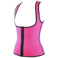 thumbnail image 2 of Women's Hot Thermal Sweat Neoprene Slimming Body Shaping Shirt - U Vest With Zipper - Suana Weight Loss Vest - Extra large, 2 of 4