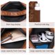 thumbnail image 4 of Bolso de hombro multicapa para mujer de moda 2025 Tote plisado de gran capacidad Bolso de mano versátil y moderno para viajes de trabajo Compras Negro Blanco Marrón 27x20x12cm/10.63x7.87x4.72in, 4 of 6