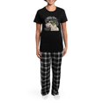 thumbnail image 4 of CafePress - Yellow Labrador Brain Atlas Women's Dark Pajamas - Women's Short Sleeve Print T-Shirt and Pants Dark Cotton Pajama Set, 4 of 7