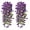 Purple, variant on 2 Pcs Artificial Hanging Petunia Flowers UV Resistant Faux Flowers Reusable Simulated Petunias for Outdoors Festive Wedding Party Decorations