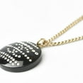 thumbnail image 4 of Pre-Owned Chanel necklace pendant CHANEL here mark CC rhinestone gold black (Good), 4 of 7