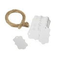 thumbnail image 3 of veasfak 100Pcs Unfinished Paper Tags Writing Gift Tags with String Rope Plaque Ornaments White, 3 of 9