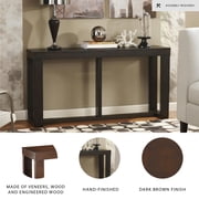 Signature Design by Ashley Contemporary Watson Sofa/Console Table Dark Brown