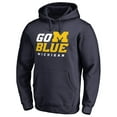 thumbnail image 2 of Men's Navy Michigan Wolverines Hometown Collection Blue Pullover Hoodie, 2 of 3