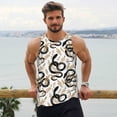 thumbnail image 6 of Lsque Snake Pattern Mens Tank Tops Muscle Athletic Quick Dry Sleeveless Workout Fitness T Shirts Beach Tank Top, Loose-fit Sleeveless Shirt for Men-XX-Large, 6 of 7