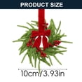 thumbnail image 3 of 4Pcs Mini Christmas Wreaths,Artificial Christmas Cabinet Kitchen Wreaths,Farmhouse Winter Wreath for Front Door, Window, Mantel, Fireplace Indoor Home Xmas Decor, 3 of 7