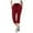 Red, variant on Pants for Women Summer 2025 Casual Fashion Solid Color Drawstring High Waist Slim Fit Capri with Pockets Beach Travel Vacation Palazzo Harem Pants