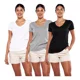 thumbnail image 1 of Paquete 3 Playera Mujer Dama Cuello V 100% Algodon Alfani, 1 of 8