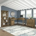 thumbnail image 3 of Bush Furniture Key West Tall 5 Shelf Bookcase, Reclaimed Pine, 3 of 8