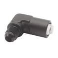 thumbnail image 3 of Black Anodized Alloy AN-6 90 degree 5/16 Female Fuel Line Adapter Fitting Billet, 3 of 7