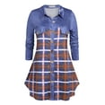 thumbnail image 1 of Rosegal Women's Plus Size Button Up Plaid Shirt, 1 of 5