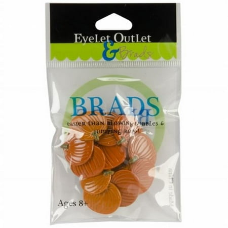 Eyelet Outlet QBRD-217 Eyelet Outlet Shape Brads 12/Pkg-Pumpkins