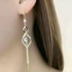 thumbnail image 5 of Fiudx Ofertas Flash Artículos En Oferta Pendientes Largos De Cristal Con Aguja De oro Para Mujer, Aretes Largos Con Personalidad, Cadena De Viento Frío, Estilo Europeo Y Americano, 5 of 6