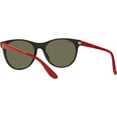 thumbnail image 6 of Ray Ban Scuderia Ferrari Light Green Mirrored Silver Phantos Unisex Sunglasses RB2202M F64430 55, 6 of 7