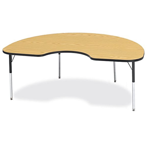 Kidney Activity Table - 48" X 72", A-height - Maple/Maple/Camel