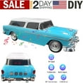 thumbnail image 3 of Portable Bluetooth Speaker Rechargable 1955 Vintage Retro Car Portable Wireless FM AUX USB Blue, 3 of 9