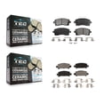 thumbnail image 1 of TEC Front Rear Ceramic Brake Pads Kit for Car Subaru Impreza Forester Outback Legacy KTC-100375, 1 of 10
