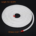thumbnail image 2 of Uxcell 22.97ft x 0.51 inch Ceramic Fiber Rope Round Braided Gasket Seal White, 2 of 4