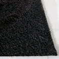 thumbnail image 3 of SAFAVIEH Hi-Lo Seamus Solid Shag Area Rug, Black, 6'7" x 6'7" Square, 3 of 10