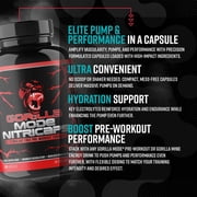 Gorilla Mode Nitricaps, Stimulant-Free Pre-Workout Capsules, 120 Capsules
