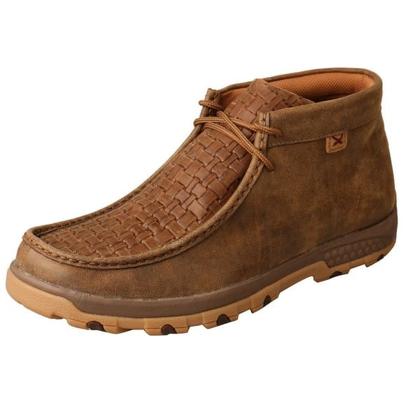 TWISTED X Adult Male Chukka Driving Moccasins Color: Bomber & Chocolate, Size: 8, Width: M