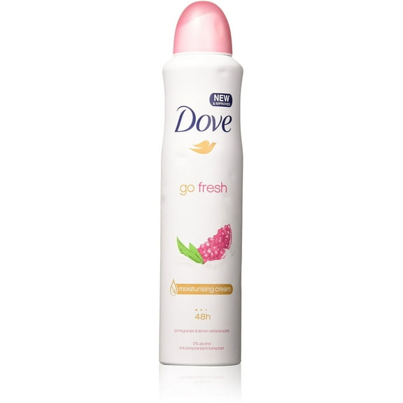 Dove Go Fresh Antiperspirant Deodorant Spray, Pomegranate & Lemon Verbena, 2-Pack
