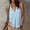 Blue, variant on NTACZA Cute Tank Tops Casual V-Neck Cotton Sleeveless Boho Tops
