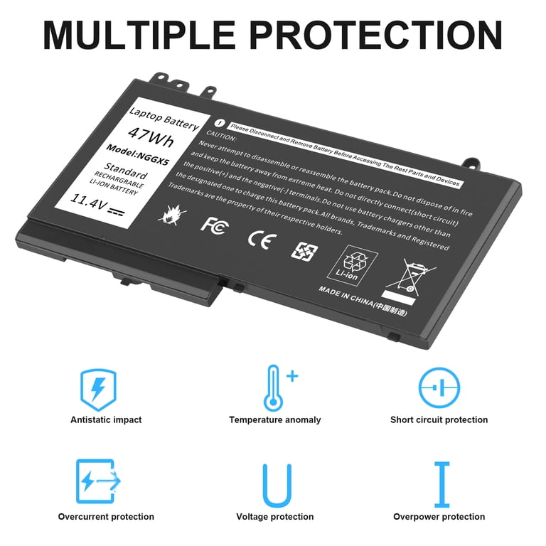 Original Dell Latitude E5270 E5470 E5570 M3510 Precision 3510 Nggx5 47wh 6mt4t 62wh Laptop Battery I.1046309851