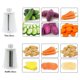 thumbnail image 5 of Rallador de verduras Trituradora de queso giratoria 5 en 1 Cortadora de rallador de cocina de mano de acero inoxidable Vogacara HA003731-00B, 5 of 6