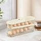 thumbnail image 1 of Dispensador de huevos rodante, organizador de huevos para almacenamiento en refrigerador, soporte para huevos que ahorra espacio para refrigerador, Capa única, 1 of 8