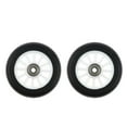 thumbnail image 2 of Almencla 2 Pcs Roues de Trottinette en PU Patins Roues de Chariot Remplacement 100 Accessoires de Sport Blanc, 2 of 8