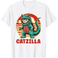 thumbnail image 1 of Camiseta para gatos Catzilla Cat Mom Cat Dad, 1 of 2