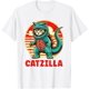 thumbnail image 1 of Camiseta para gatos Catzilla Cat Mom Cat Dad, 1 of 2