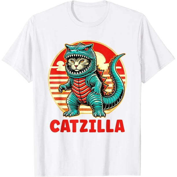 Camiseta para gatos Catzilla Cat Mom Cat Dad