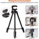 thumbnail image 5 of Trípode para celular Trípode extensible para smartphones con plataforma giratoria panorámica de 360 grados y tornillos de montaje universales de 1/4, trípode para celular con soporte para celular y, 5 of 5