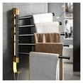 thumbnail image 2 of ZHANGWP Swivel Towel Bar Space Aluminum 2-5-Arm Bathroom Swing Hanger Towel Rack Storage Organizer For Bathroom Wall Mount Space Saving, 2 of 3