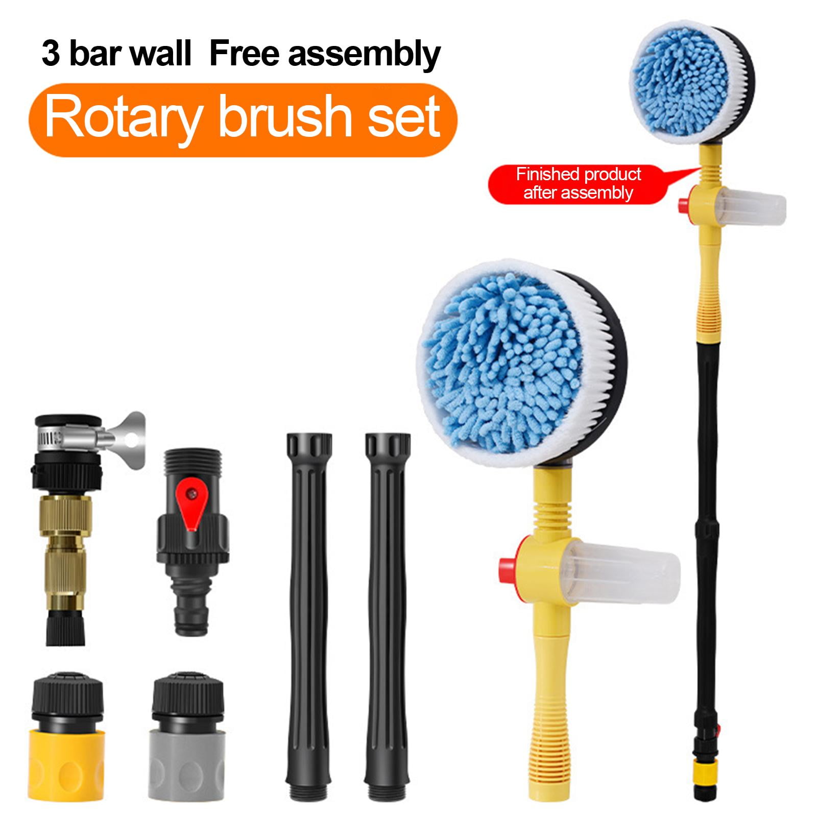 Car Rotary Wash Brush / Automatic Rotating connect quickly High