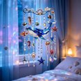 thumbnail image 2 of SLYNSHome Sea Themed Whale Wind Chime, 11.8 Inch Colorful Acrylic Suncatcher, Hanging Crystal Reflector for Window Yard, Outdoor Balcony Porch Decor, Beach Lover Gift, 2 of 6