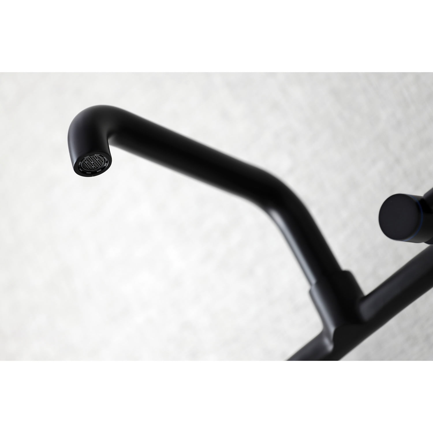 Kingston Brass KS823MB Concord Two-Handle Wall-Mount Kitchen Faucet, Matte Black