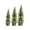Green, variant on Tahtuvzn Home Decor 3Pcs Mini Christmas Trees with Wooden Base Artificial for Village Tabletop Room Party Crafts Indoor Light