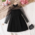 thumbnail image 4 of Cathalem Robe de Printemps pour Petites Filles Robe Ample Décontractée/fête, Noir 120, 4 of 5