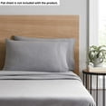 Mainstays 2 Pack Jersey Adult Fitted Sheet Set, Cotton Blended, Gray
