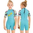 thumbnail image 4 of Greeniant Traje de neopreno para niños, ropa de baño gruesa para mantener el calor, ropa de baño cómoda para niños, ropa de buceo para usar en la Deportes acuáticos Azul claro S Greeniant OD003684-11, 4 of 6