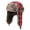Black red, variant on Winter Trapper Hat - Russian Ushanka Trooper Aviator Hats for Men & Women - Snow Eskimo Hat with Ear Flaps for Cold Weather (Lumberjack),Black blue