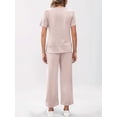 thumbnail image 4 of Conjunto Deportivo de Dos Piezas para Mujer, Informal, de Corta y Pantalón . Albaricoque M, 4 of 5